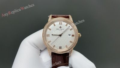 TW Factory Patek Philippe Calatrava 9015 Movement 40mm White Face RG/WG Case Watch